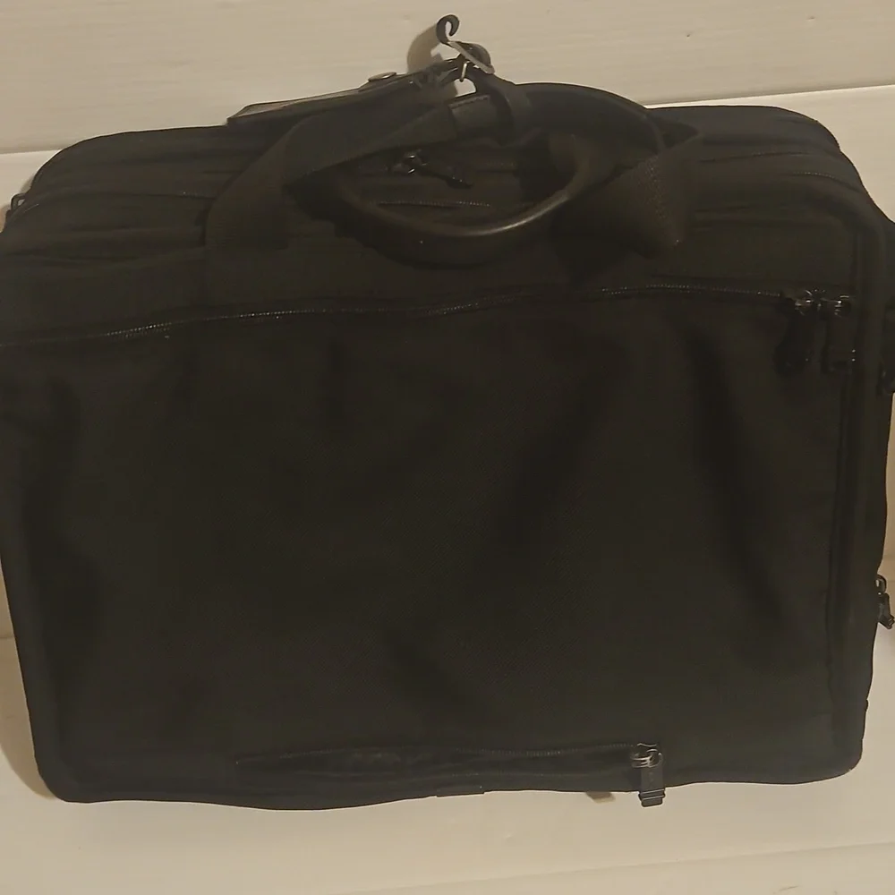 TUMI Alpha Expandable Ballistic Nylon Briefcase Messenger Laptop Bag 26214D3 7th